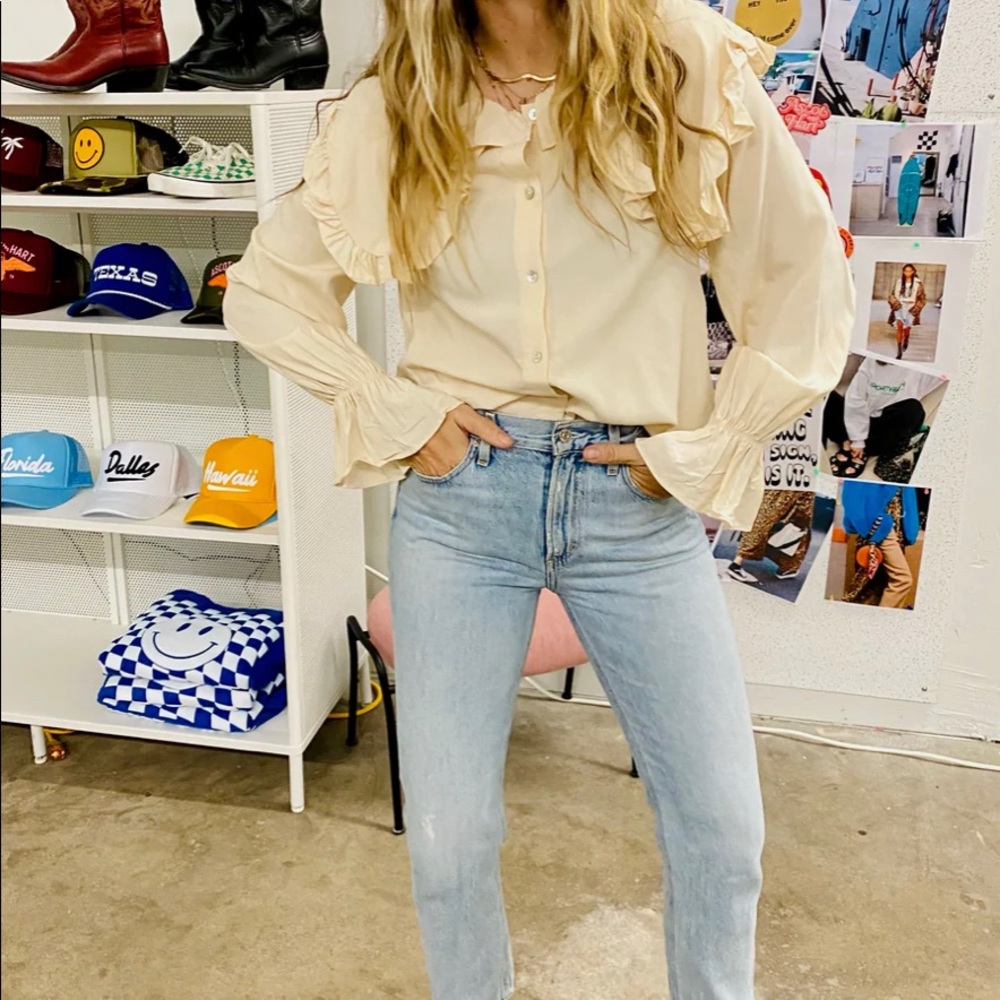 Ascot + Hart Promesa Marielle Ruffle Blouse